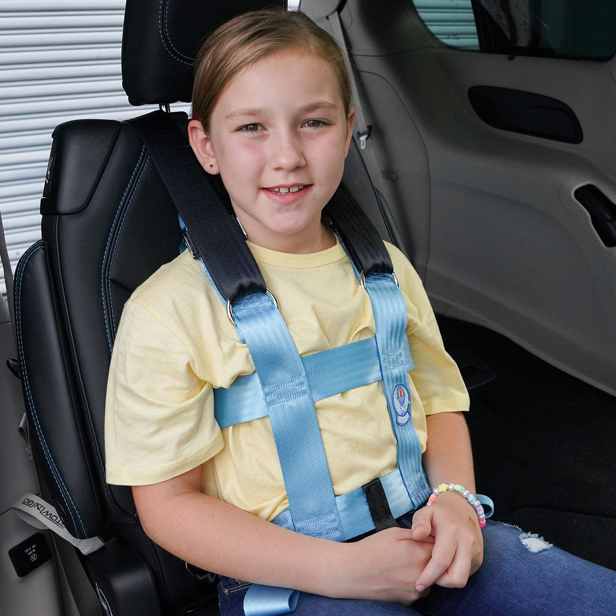 Seat belt harness clearance for special needs child