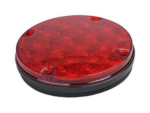 750 Series 7" Round Red Stop/Tail/Turn (Screw Mount, 3-Wire Connection)
