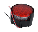 4" Round Red Stop/Turn/Tail License Plate Light (Screw Mount, 3-Wire Connection)