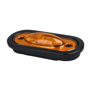 650 Series 6" Oval Amber Mid Turn Marker